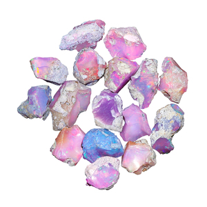 หินโอปอลหยาบหยาบสีม่วงโอปอลอัญมณีสีฟ้าธรรมชาติ100% ที่ไม่ซ้ำกันสำหรับการทำเครื่องประดับ - Product Image 1