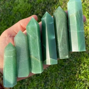 Torre de Cristal de Aventurina Verde Natural, Suministro Directo de Fábrica, Juego de Colores, Tamaño de 2-4 Pulgadas, para la Suerte, la Prosperidad y la Sanación Emocional - Product Image 2