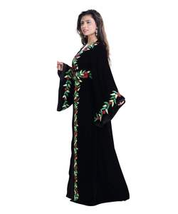 Robe marocaine islamique caftan plage fantaisie moderne étage longueur manches longues pour les femmes - Product Image 2