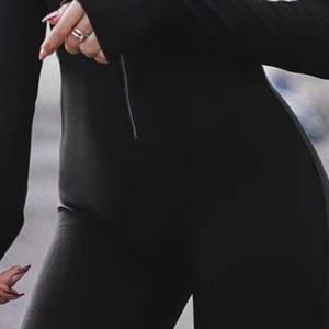 Women's Summer Sports Suit <b>Flared</b> Pants <b>High</b> <b>Waist</b> Pleats Long Sleeve Fitness Cross-Over Slant Shoulder Yoga Design - Product Image 6