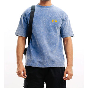 2026 New Custom Design Oversized Acid Wash <b>T</b>-<b>Shirt</b> 100% Cotton Casual Wear Quick Dry & Breathable - Product Image 1