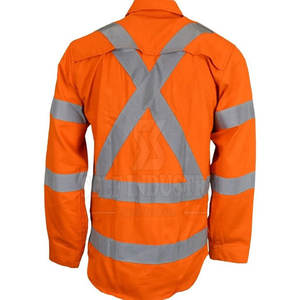 Dernière conception de chemises de soudage FR pour hommes avec logo personnalisé Vêtements de sécurité étanches à l'eau - Product Image 2