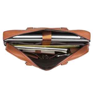 Sacoche en cuir véritable pour ordinateur portable sac en peau de vache sac à main pour hommes sac à bandoulière en cuir pour hommes - Product Image 2