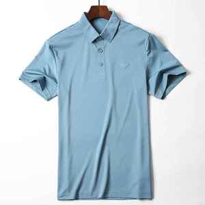 เสื้อโปโลแขนสั้นธุรกิจผ้าไอซ์ซิลค์ลำลองฤดูร้อน - Product Image 1