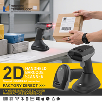 Escáner de Códigos de Barras 2D Xincode, Sensor de Códigos QR, Lector de Códigos de Barras Inalámbrico Portátil para Inventario Minorista, Venta al por Mayor de Fábrica OEM ODM