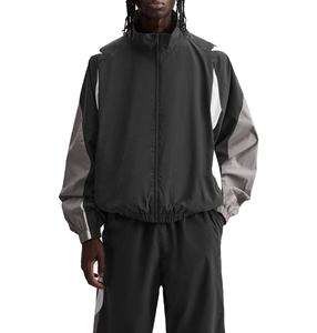 Wholesale Custom Zipper Windbreaker <b>Men's</b> Fashion Design Your Own Nylon Windbreaker <b>Jacket</b> With Best Quality Plus Size - Product Image 3