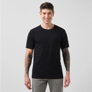 Elegante camiseta con dobladillo curvo de palangre para hombre-Slim Fit, pieza de capas de moda para la moda urbana de la calle, disponible en tonos tierra - Product Image 2