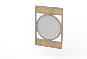 Espejo de pared de madera hecho a mano con elegancia rústica cuidadosamente elaborado por artesanos expertos cada espejo único bellamente decorativo - Product Image 5