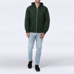 Sudaderas con capucha de algodón 100% con cremallera para hombre de alta calidad con diseño de ropa de calle de impresión personalizada para estilo urbano y comodidad informal en 2025 - Product Image 5