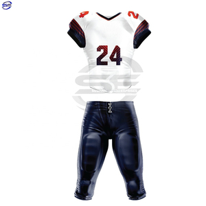 ชุดเสื้อฟุตบอลอเมริกันแขนสั้นผู้ชายชุดเสื้อฟุตบอลเปล่าราคาประหยัด - Product Image 1