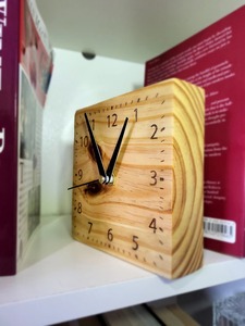 Handmade Wooden Analog <b>Clock</b> Natural Finish Most Selling for Home <b>Styling</b> Dining Area Festivals Weddings India for Gifting - Product Image 4