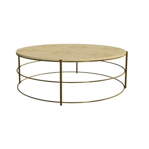 Meubles de salon de style rond moderne pieds en métal argenté Table d'appoint en métal moderne - Product Image 1