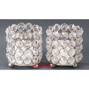 <b>Small</b> Diamond Beaded T Light Candle Holder Votive Unique design Hot selling <b>Christmas</b> Lighting <b>Decoration</b> Handmade Candle Holder - Product Image 6