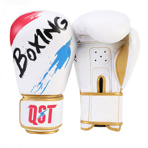 Gants de boxe personnalisables en cuir artificiel PU 8oz-16oz mitaines d'entraînement en PVC rembourré synthétique gant de poinçonnage EVA logo OEM personnalisé - Product Image 2