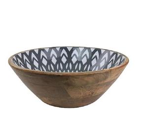 Bol à salade en bois avec design imprimé qualité la moins chère pour les restaurants et les hôtels Vintage nouvel arrivage vente chaude ustensiles de cuisine - Product Image 5