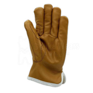 Gants de travail antidérapants de haute qualité avec logo OEM personnalisé, protection des mains en cuir sur mesure pour travaux industriels. - Product Image 4