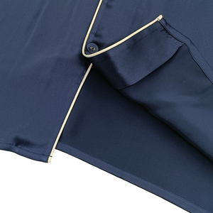 Nouvelle mode 100% soie pyjama ensemble pour hommes écologique qualité hiver Sexy Satin vêtements de nuit taille XL - Product Image 4