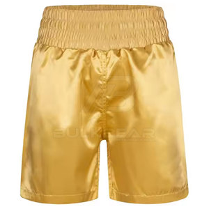 Shorts de boxe haut de gamme 100 % polyester, tissu léger et respirant, personnalisables, coupe ample pour l'entraînement et le sparring masculin - Product Image 2