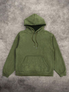 Venta caliente 100% algodón hombres pulóver con capucha cómoda sudadera de lana con logotipo personalizado para el invierno - Product Image 2