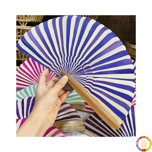 Abanico de palma de coco hecho a mano con hoja de palma ecológica sostenible para decoración de fiesta de verano tropical Origen de Vietnam - Product Image 5