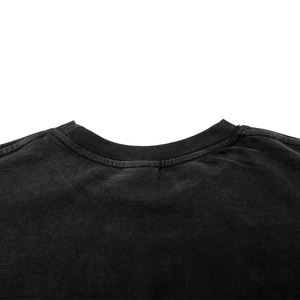 Vêtements de rue personnalisés T-shirt en coton délavé à l'acide sérigraphie surdimensionnée à manches longues double couche double manches T-shirts pour hommes - Product Image 3