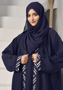 Abaya Larga para Mujer, Talla Grande, Diseño de Primavera, Cómoda, Lisa, Personalizable, Islámica, Precio Bajo / Nueva - Product Image 3