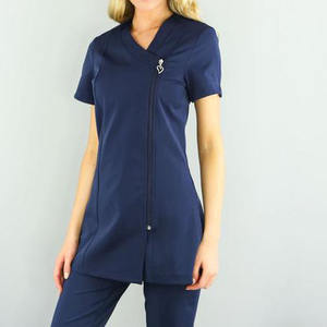 Tunique de spa, uniformes de salon de beauté, uniformes médicaux, tunique de soins de santé personnalisée en polyester respirant de haute qualité, design supérieur - Product Image 3