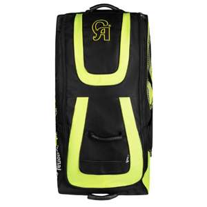 Bolsa de Transporte para Equipo de Cricket CA 15000 Gold con Ruedas, Color Negro/Lima - Solución de Almacenamiento para Equipamiento - Product Image 3