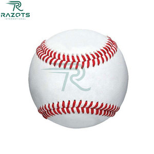Razorts Wholesale Balles de baseball en cuir de vachette anti-stress professionnelles, légères, faites à la main, avec logo personnalisé, 9 pouces, pour l'entraînement BB014 - Product Image 6