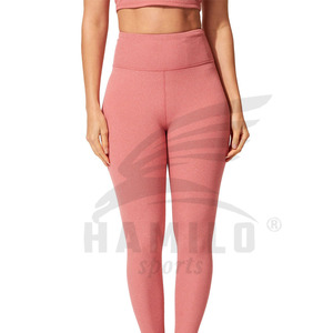 Legging de fitness taille haute personnalisé pour femmes pantalon de yoga respirant avec fermeture à la taille élastique - Product Image 2