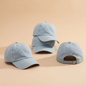 Casquette de baseball en jean à visière incurvée réglable, fabrication directe d'usine au Vietnam (ODM) - Product Image 1