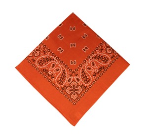 Customized 100% Cotton Plain Fashion Seamless Scarf Bandana Square Adult's Dot and Letter Pattern for Spring Season - Product Image 2