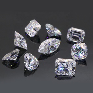 Diamante suelto de moissanita de corte radiante al por mayor, color D, claridad VVS y certificado IGI, forma redonda, buen corte - Product Image 1