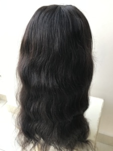 Sin procesar U Parte Cabello humano Ondulado natural Venta al por mayor Hecho a máquina 100 Brasileño para mujeres negras de la India Raw Temple Vendedor Peluca - Product Image 5