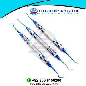 Cabeza chapada en titanio resina 6 uds relleno espátula relleno conjunto restauración Dental compuesto resina Dental conjunto instrumentos quirúrgicos - Product Image 5