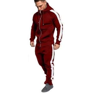 Conjunto Deportivo de Moda para Hombre, Talla Grande, Chaqueta y Pantalón Deportivo Personalizados, Transpirables, de Forro Polar, para Invierno - Product Image 5