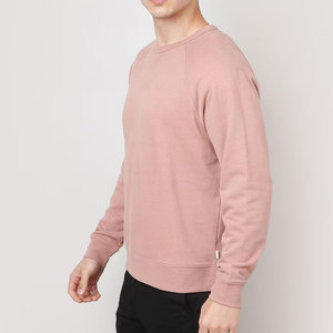 เสื้อสเวตเตอร์ผ้าฝ้าย100% สำหรับผู้ชายเสื้อสเวตเตอร์ผ้าคอตตอนน้ำหนักเบาไม่มีลาย420gsm 100% ออกแบบโลโก้ได้ตามต้องการ - Product Image 2
