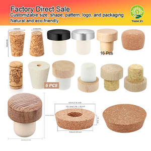 Tapón de Corcho con Tapa de Madera, Botella de Vidrio Pequeña de Roble Natural, Ecológica, Personalizada, Venta al por Mayor - Product Image 3