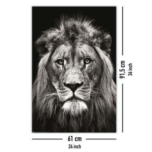 Affiche de portrait de lion de Christian Meermann, design minimaliste noir et blanc, matériau papier - Product Image 4