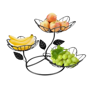 Panier métallique en aluminium décoratif Panier de rangement pour fruits de style moderne Stockage pour fruits Utilisation polyvalente - Product Image 6