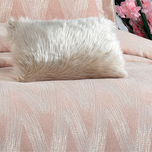 Juego de Cubrecamas Guzide CAPRICE de 4 Piezas, Diseño a Rayas Color Salmón, 100% Chenilla, Lavable, Tamaño King, para Uso Doméstico, Hecho en Turquía - Product Image 4