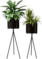 Meilleure vente Ensemble de 3 décors de maison en forme de pot de fleur Nouveau design Décoration de jardin Jardinière en métal Fabricant en gros Fournisseur
