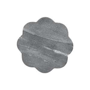 Ensemble de sous-verres incrustés de laiton en marbre blanc du fabricant Tapis et coussinets en pierre de bureau au design unique - Product Image 1