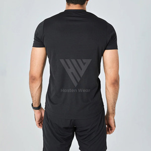 Camisetas de Hombre de Alta Calidad, Poliéster, Ropa de Verano, Mejor Estilo, Color Sólido, Regular, para Correr, Gimnasio, Venta al por Mayor - Product Image 2