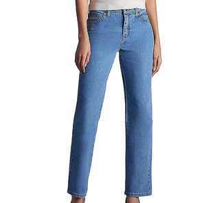 Ropa de calle en blanco para mujer, pantalones vaqueros de estilo moderno, pantalones vaqueros de talla grande para mujer, pantalones vaqueros con bolsillos, Pantalones rectos de primavera - Product Image 3