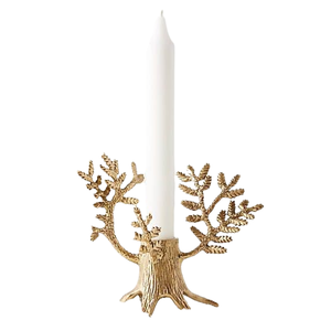 Soporte de luz en T de metal y madera Mezcla festiva de diseño moderno y encanto rústico decoración navideña perfecta para el hogar y la Oficina - Product Image 1