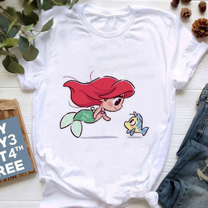 T-Shirt à manches courtes pour femme, haut de qualité supérieure, imprimé dessin animé 3D, mode été - Product Image 4