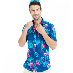 Nouveau Offre Spéciale à manches courtes hommes partout imprimé fleuri Hawaii chemise plage - Product Image 5
