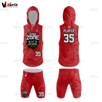 Maillot de football 7v7 sublimé imprimé, compressif, rembourré, respirant, antibactérien, séchage rapide, sans manches, personnalisé, anti-UV