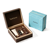Boîte cadeau carrée magnétique de qualité supérieure personnalisée, écologique, en carton recyclé avec revêtement UV, boîte rigide pour bougies, parfums, soins de la peau